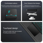 For Xiaomi Poco Pad X1 / Pad 8 Pro / Pad 8 / Pad 7 Pro / Pad 7 Leather Case + Bluetooth-Compatible Keyboard with Backlight Trackpad