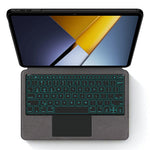For Xiaomi Poco Pad X1 / Pad 8 Pro / Pad 8 / Pad 7 Pro / Pad 7 Leather Case + Touchpad Bluetooth-Compatible Keyboard with Backlit