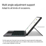 For Xiaomi Poco Pad X1 / Pad 8 Pro / Pad 8 / Pad 7 Pro / Pad 7 Leather Case + Touchpad Bluetooth-Compatible Keyboard with Backlit