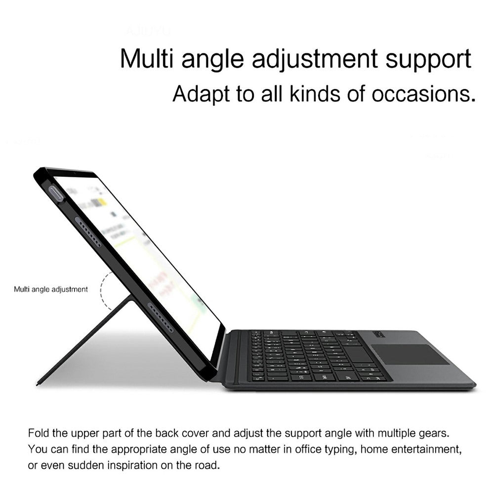 For Xiaomi Poco Pad M1 Leather Case + Touchpad Bluetooth-Compatible Keyboard (without Backlit)