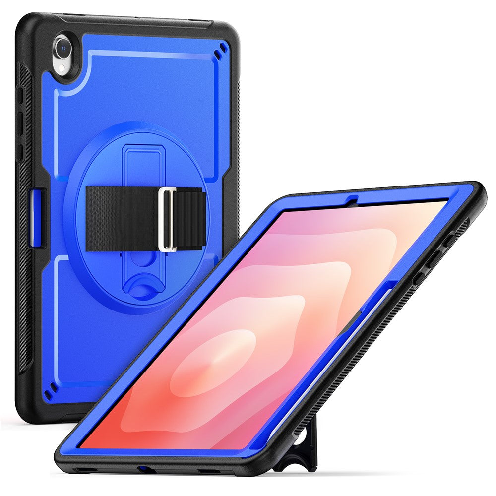 Til Samsung Galaxy Tab S11 Cover Håndstrop Stander PC + TPU Tablet Cover med Blyantholder