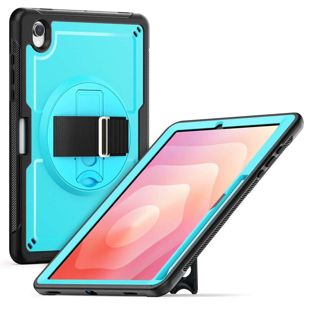 Til Samsung Galaxy Tab S11 Cover Håndstrop Stander PC + TPU Tablet Cover med Blyantholder