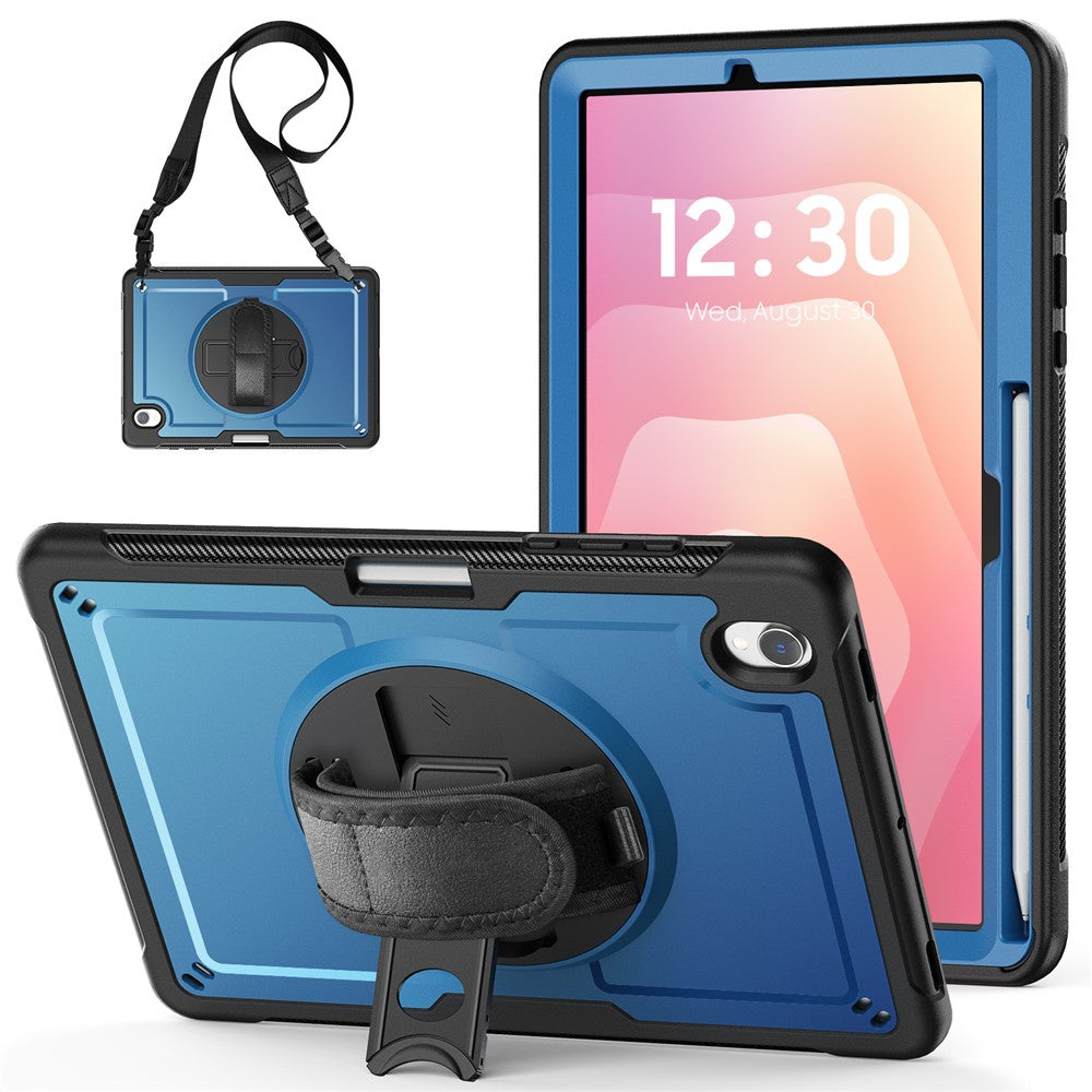 Tablet Case For Samsung Galaxy Tab S11 PC + TPU Cover with Hand Strap and Shoulder Strap