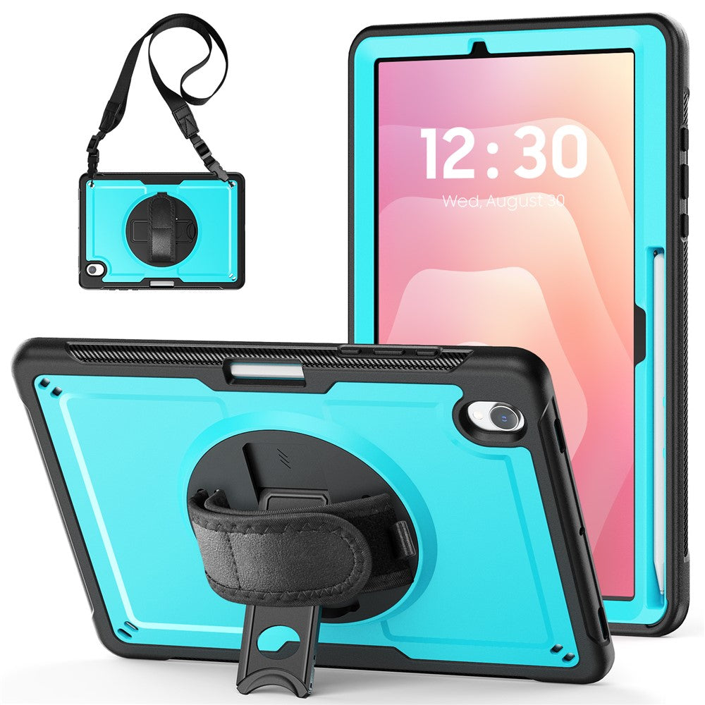 Tablet Case For Samsung Galaxy Tab S11 PC + TPU Cover with Hand Strap and Shoulder Strap