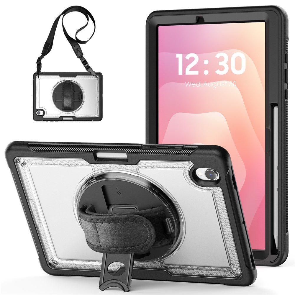 Tablet Case For Samsung Galaxy Tab S11 PC + TPU Cover with Hand Strap and Shoulder Strap