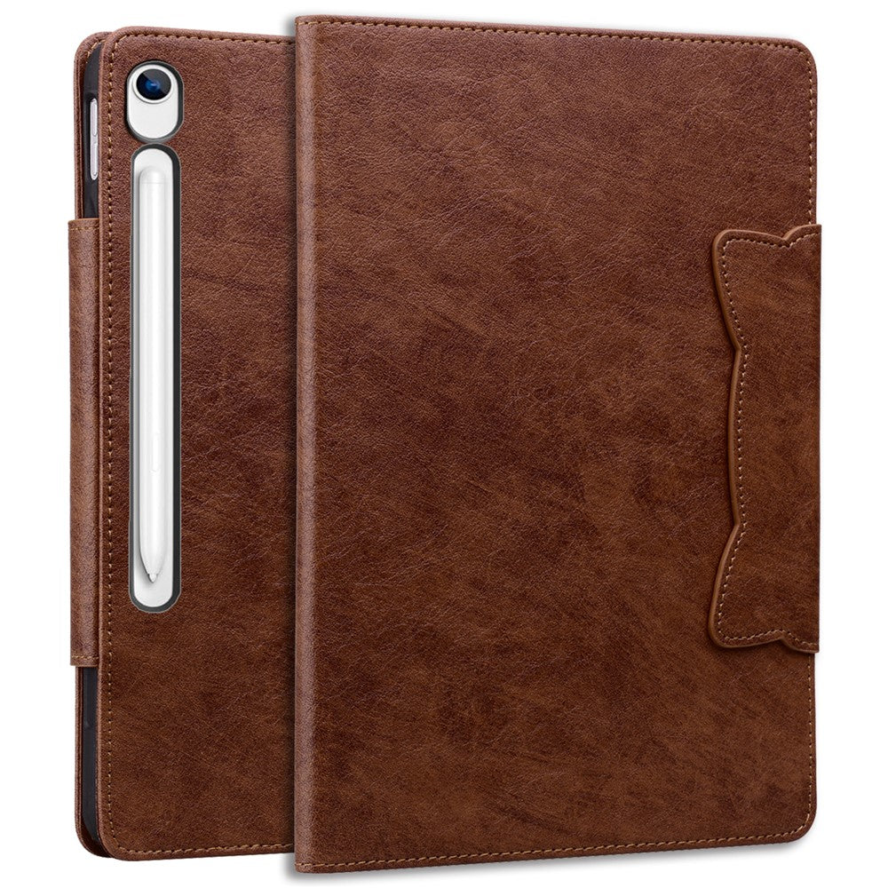 Tabletcover til Samsung Galaxy Tab S10 Lite / Tab S10 FE / Tab S9 FE Katte-spændelukning Læder Beskyttende Stativ Cover