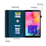 Tabletcover til Samsung Galaxy Tab S10 Lite / Tab S10 FE / Tab S9 FE beskyttende folio-cover i PU-læder med kortholder