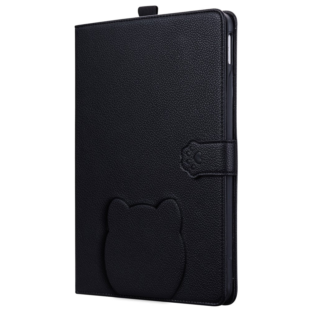 Tablet Case For Samsung Galaxy Tab S10 Lite / Tab S10 FE / Tab S9 FE Wallet Leather Stand Tablet Cover with Stylus Holder, 3D Effect Cat Pattern