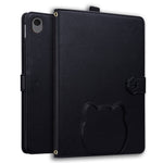 Tablet Case For Samsung Galaxy Tab S10 Lite / Tab S10 FE / Tab S9 FE Wallet Leather Stand Tablet Cover with Stylus Holder, 3D Effect Cat Pattern