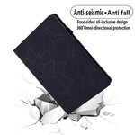 Tabletcover til Samsung Galaxy Tab S10 FE / Tab S9 FE / Tab S10 Lite med kortlommer, læder og blomstermønster