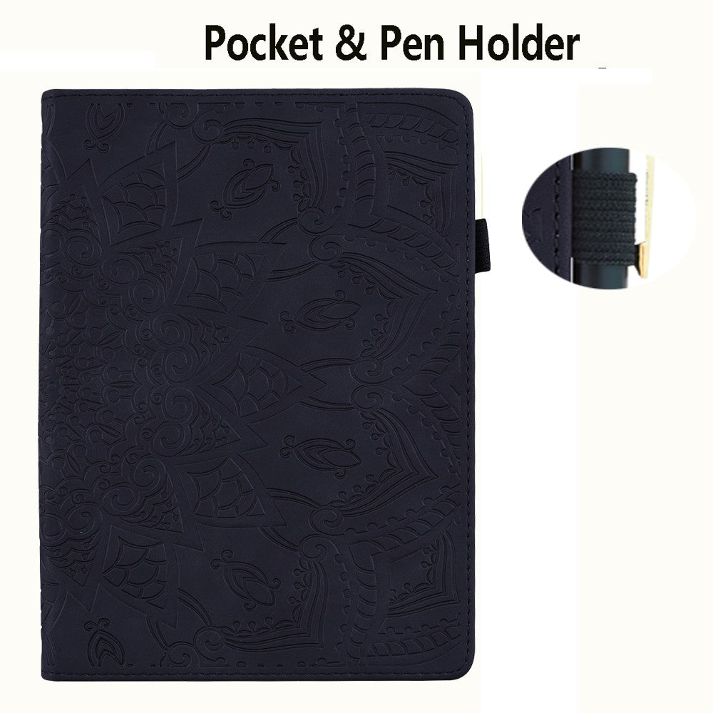 Tabletcover til Samsung Galaxy Tab S10 FE / Tab S9 FE / Tab S10 Lite med kortlommer, læder og blomstermønster