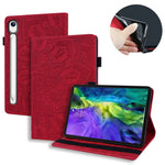 Tabletcover til Samsung Galaxy Tab S10 FE / Tab S9 FE / Tab S10 Lite med kortlommer, læder og blomstermønster