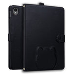 Til Samsung Galaxy Tab S11 Pungcover Læder Stand Tablet Cover med Stylus Holder, 3D Effekt Katte Mønster