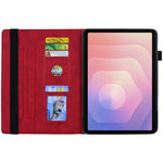 Til Samsung Galaxy Tab S11 Tablet Cover Kortlommer Læderetui Blomstermønster