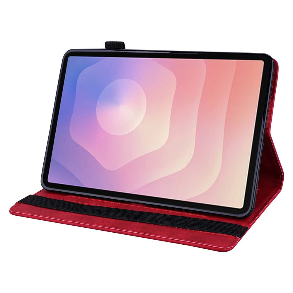 Til Samsung Galaxy Tab S11 Tablet Cover Kortlommer Læderetui Blomstermønster