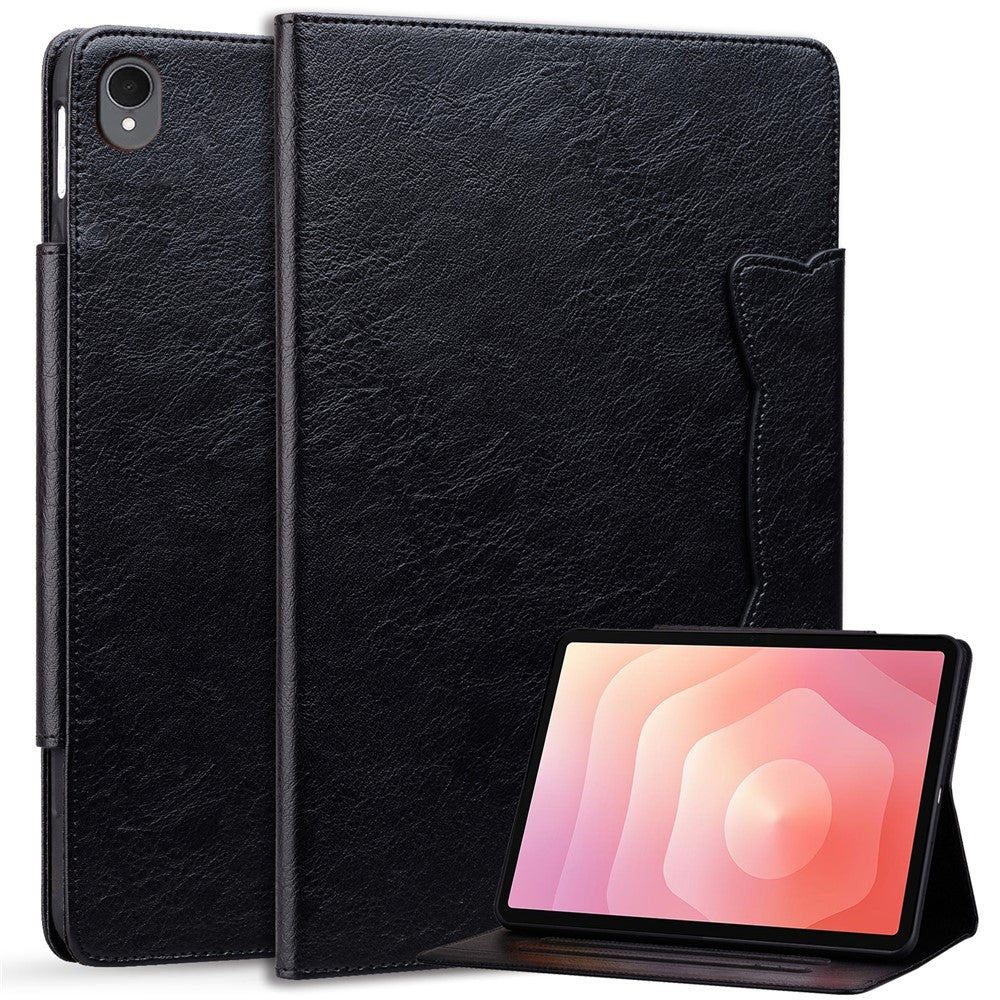Til Samsung Galaxy Tab S11 Cover Kat Spænde Lukning Læder Beskyttelses Stående Cover