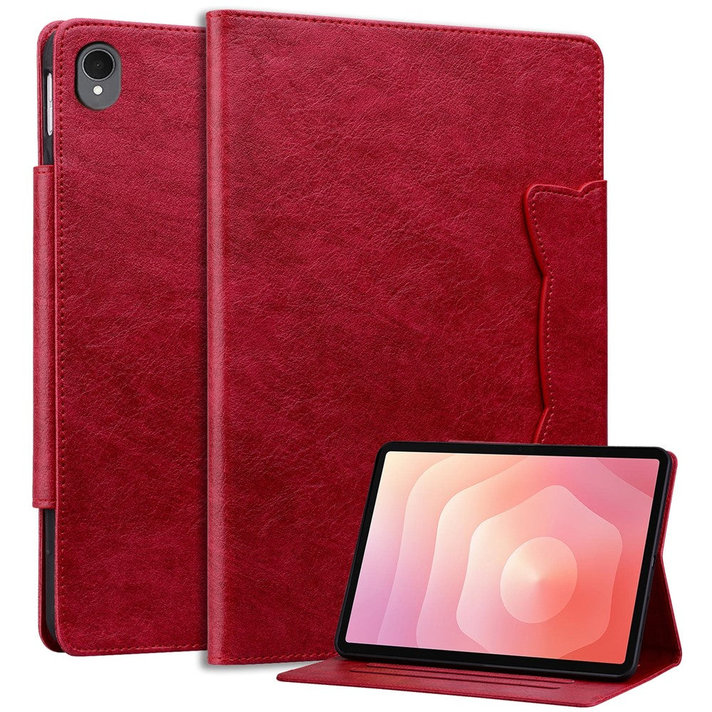 Til Samsung Galaxy Tab S11 Cover Kat Spænde Lukning Læder Beskyttelses Stående Cover
