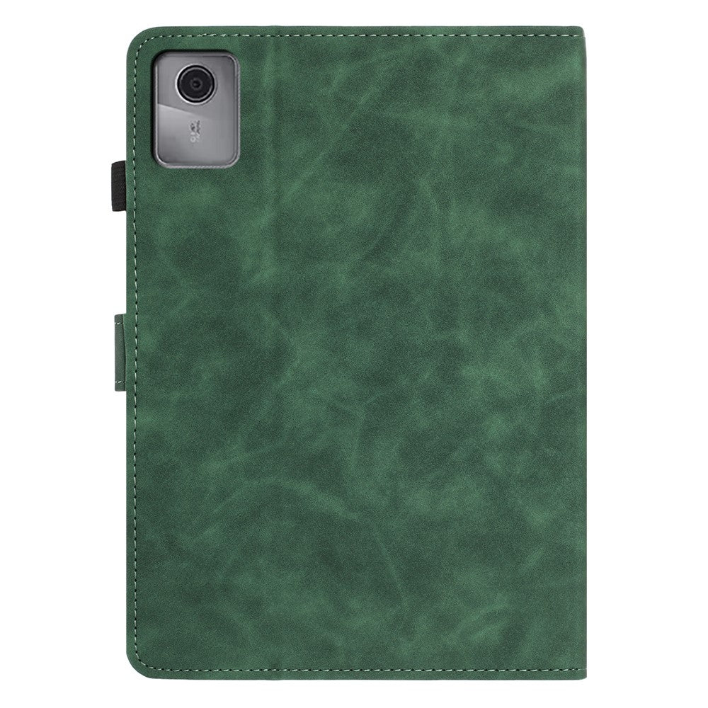 For Lenovo Xiaoxin Pad 11 2025 Case Card Holder Stand Butterfly Floral Imprinted Leather Tablet Cover