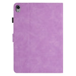 For Samsung Galaxy Tab S11 Case Card Holder Stand Butterfly Floral Imprinted Leather Tablet Cover