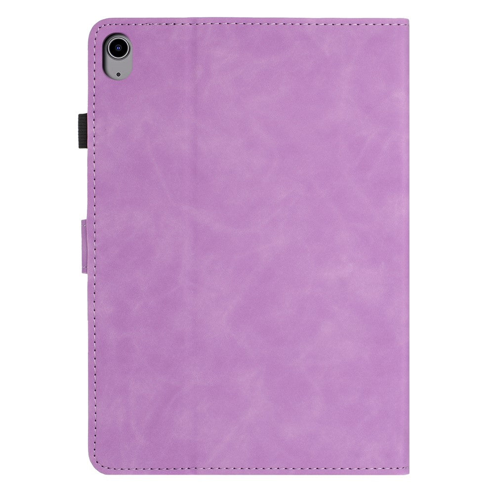 For Samsung Galaxy Tab S11 Case Card Holder Stand Butterfly Floral Imprinted Leather Tablet Cover