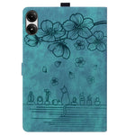 For Xiaomi Poco Pad M1 Case Card Slots Leather Tablet Stand Folio Cover Flower Cat