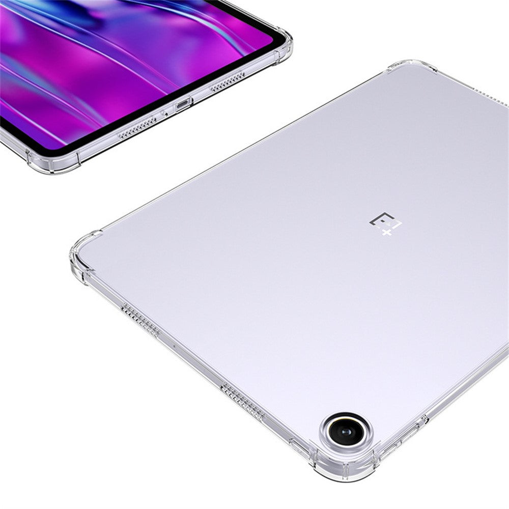 For OnePlus Pad Air5 / Pad Go 2 Case Four Corner Shockproof Clear Tablet TPU Cover