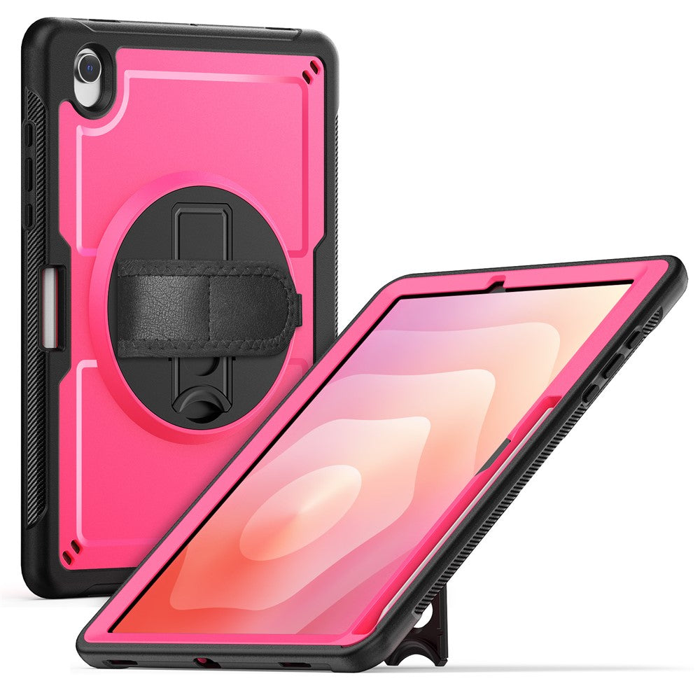 Til Samsung Galaxy Tab S10 Lite Cover Støtteben PC + TPE Tablet Cover med Håndrem