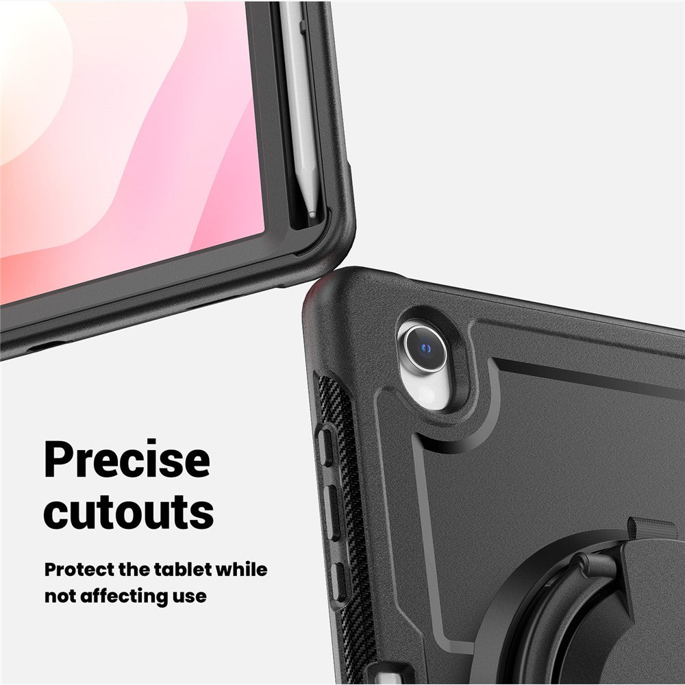 Til Samsung Galaxy Tab S10 Lite Cover Roterende Kickstand PC + TPU Stødsikkert Tablet Cover