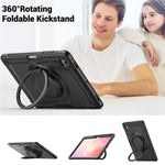 Til Samsung Galaxy Tab S10 Lite Cover Roterende Kickstand PC + TPU Stødsikkert Tablet Cover