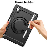 Til Samsung Galaxy Tab S10 Lite Cover Roterende Kickstand PC + TPU Stødsikkert Tablet Cover