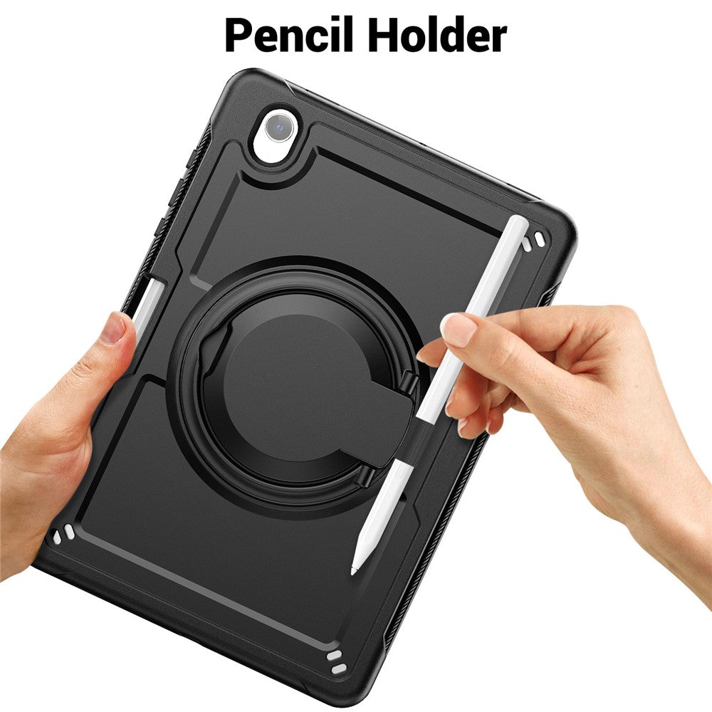 Til Samsung Galaxy Tab S10 Lite Cover Roterende Kickstand PC + TPU Stødsikkert Tablet Cover