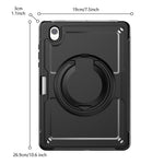Til Samsung Galaxy Tab S11 Cover Roterende Støttefod PC + TPU Stødsikkert Tablet Cover med Skulderrem