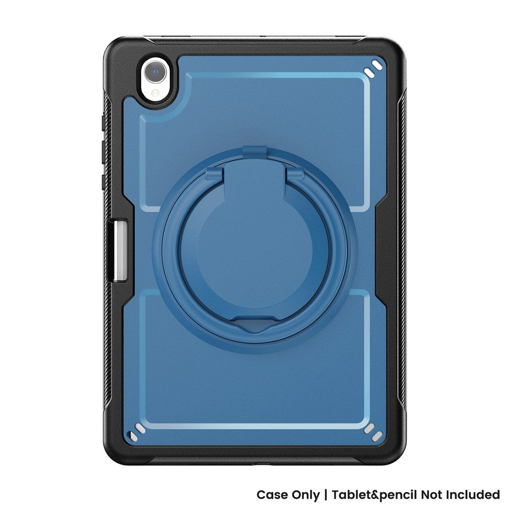 Til Samsung Galaxy Tab S11 Cover Roterende Støttefod PC + TPU Stødsikkert Tablet Cover med Skulderrem