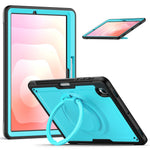 Til Samsung Galaxy Tab S11 Cover Roterende Støttefod PC + TPU Stødsikkert Tablet Cover med Skulderrem