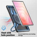 For Samsung Galaxy Tab S11 Case Rotating Kickstand PC + TPU Shockproof Tablet Cover