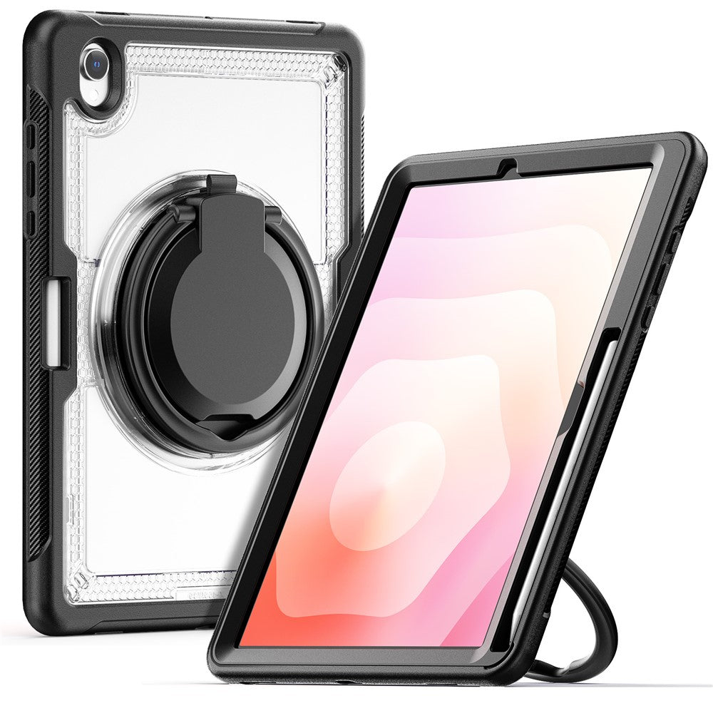 For Samsung Galaxy Tab S11 Case Rotating Kickstand PC + TPU Shockproof Tablet Cover