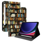 PU-läderfodral till Samsung Galaxy Tab S10 Lite / S10 FE / S9 FE / S9 Mönstertryck Surfplatta med stativ och pennfack (penna ingår ej)
