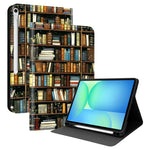 For Samsung Galaxy Tab S10 FE+ PU Leather Case Pattern Print Tablet Cover Stand with Pen Slot (Stylus Not Included)