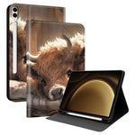 PU Leather Case For Samsung Galaxy Tab S10+ / Tab S9 FE+ Pattern Print Tablet Cover Stand with Pen Slot (Stylus Not Included)