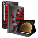 PU Leather Case For Samsung Galaxy Tab S10+ / Tab S9 FE+ Pattern Print Tablet Cover Stand with Pen Slot (Stylus Not Included)