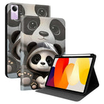For Xiaomi Redmi Pad SE PU Leather Case Pattern Print Tablet Cover Stand with Pen Slot (Stylus Not Included)