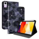 For Xiaomi Redmi Pad SE PU Leather Case Pattern Print Tablet Cover Stand with Pen Slot (Stylus Not Included)