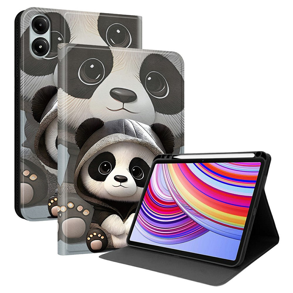 PU Leather Case For Xiaomi Poco Pad 5G / Poco Pad 4G / Redmi Pad Pro / Pad Pro 5G Pattern Print Tablet Cover Stand with Pen Slot (Stylus Not Included)