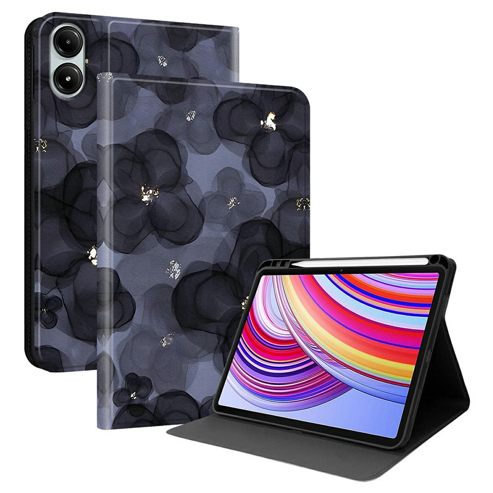 PU Leather Case For Xiaomi Poco Pad 5G / Poco Pad 4G / Redmi Pad Pro / Pad Pro 5G Pattern Print Tablet Cover Stand with Pen Slot (Stylus Not Included)