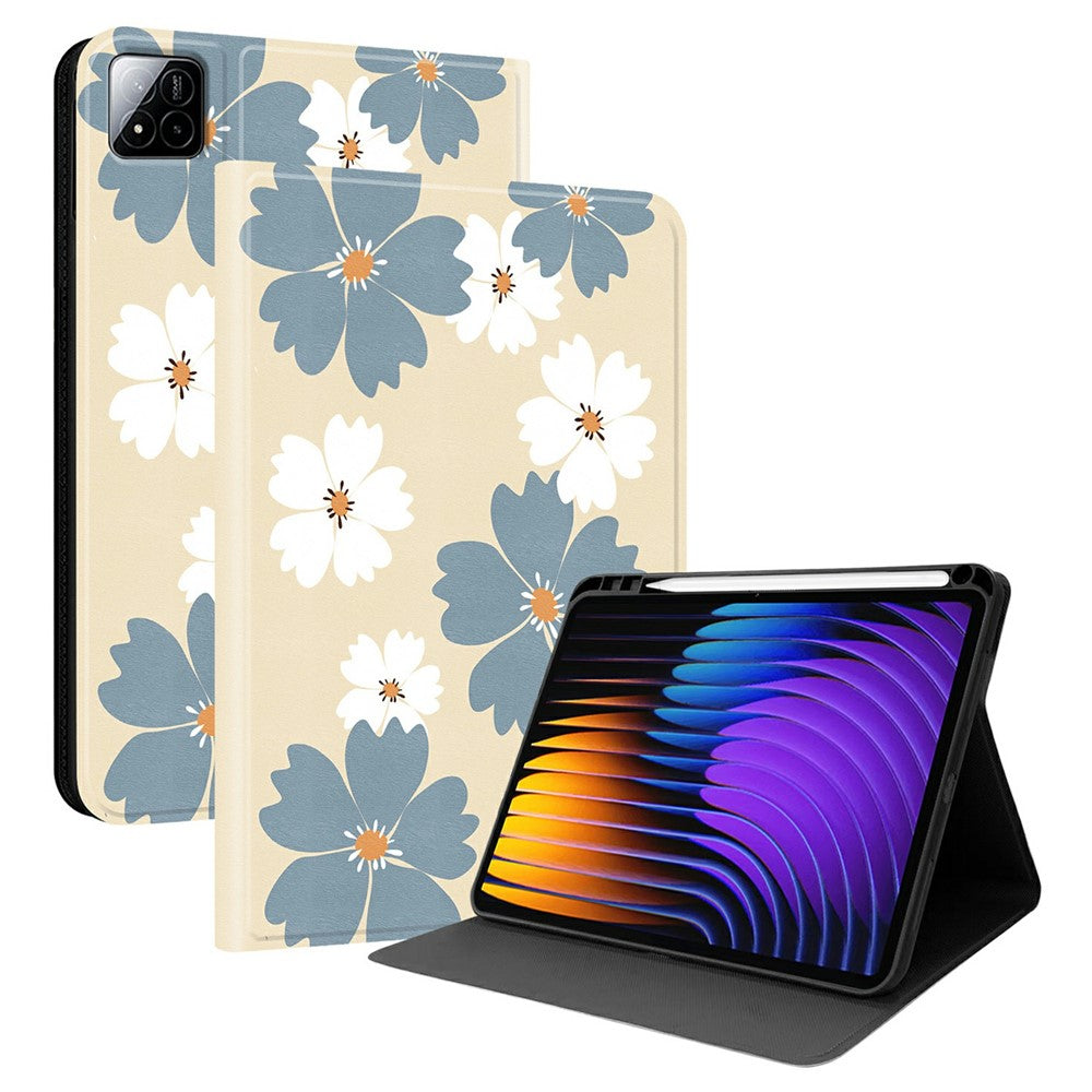 PU Leather Case For Xiaomi Poco Pad X1 / Pad 8 Pro / Pad 8 / Pad 7 Pro / Pad 7 Pattern Print Tablet Cover Stand with Pen Slot (Stylus Not Included)