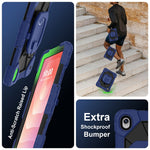 Tablet Case For Samsung Galaxy Tab S11 Silicone + PC Hand Grip Kickstand Cover with Shoulder Strap