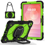 Tablet Case For Samsung Galaxy Tab S11 Silicone + PC Hand Grip Kickstand Cover with Shoulder Strap