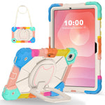 Tablet Case For Samsung Galaxy Tab S11 Silicone + PC Hand Grip Kickstand Cover with Shoulder Strap