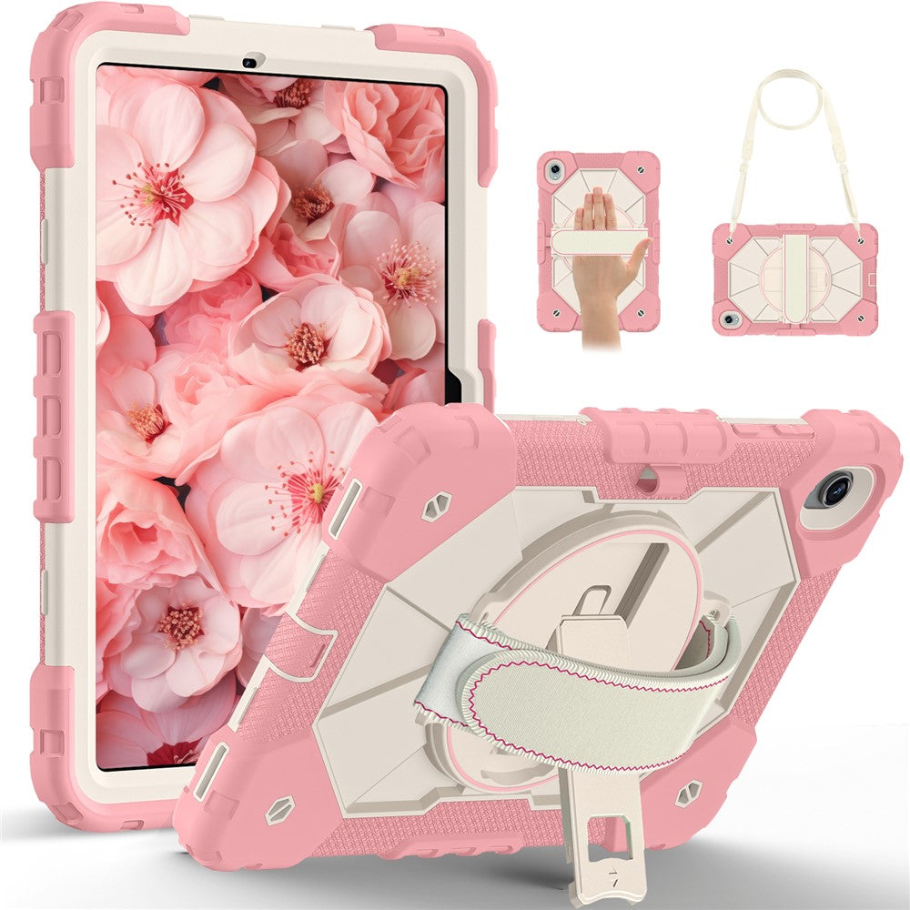 Tablet Case For Samsung Galaxy Tab S11 Silicone + PC Kickstand Cover with Handy Strap