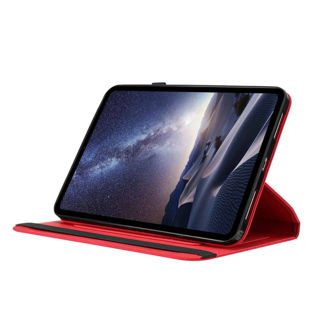 Leather Case For Samsung Galaxy Tab S10 FE+  /  S10 FE Rotatable Honeycomb Imprinted Shockproof Tablet Cover with Stand